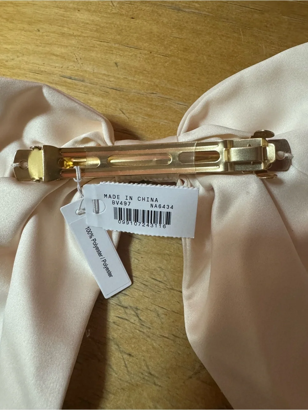 NWT J.Crew Oversized Satin Bow Hair Clip in Classic Ivory (BV497)